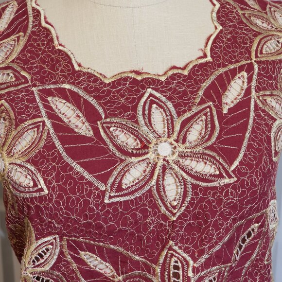 NWOT Red XS Summer Shirt - Picture 2 of 5